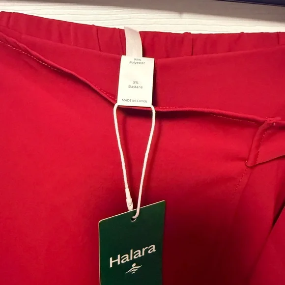 ❤️ Halara High-Waist Wrap Wide-Leg Pants Size XS Tall | Red | NWT - Picture 3 of 9